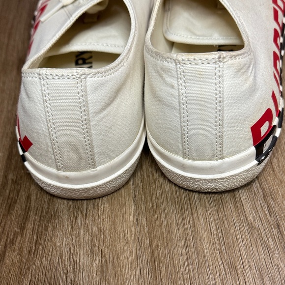 Burberry Larkhall Off-White Canvas Sneakers Minimalist and Casual Unisex Sz 9.5 - Picture 8 of 14